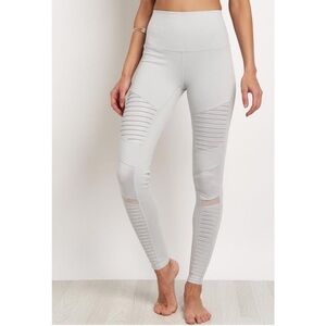ALO YOGA High Waist Moto Legging Dove Grey